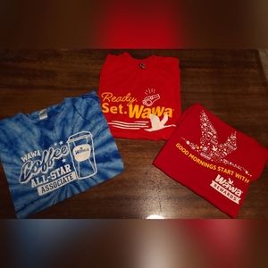Wawa T-shirt Size Large Lot of 3